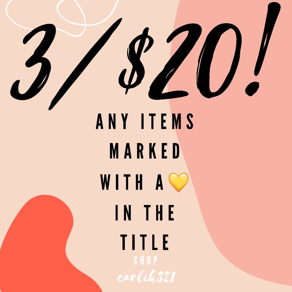 Bundle deal 💛3/$20